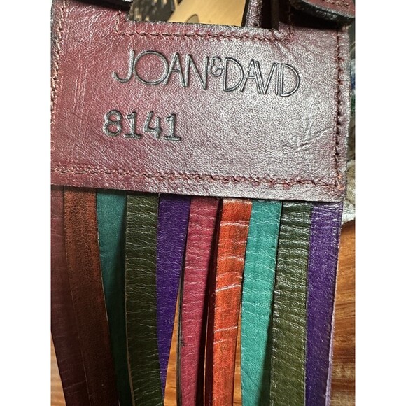 VTG Joan & David Wide Belt Leather Multi Strand Ltd Ed 31 in. Sz M Double Buckle main image 8